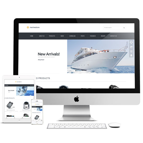 寬屏響應(yīng)式模板 英文外貿(mào)網(wǎng)站源碼PHP偽靜態(tài)html手機(jī)自適應(yīng)帶后臺(tái)